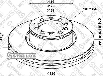 Stellox 85-00766-SX - Brake Disc autospares.lv