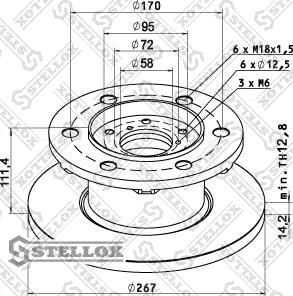 Stellox 85-00735-SX - Brake Disc autospares.lv