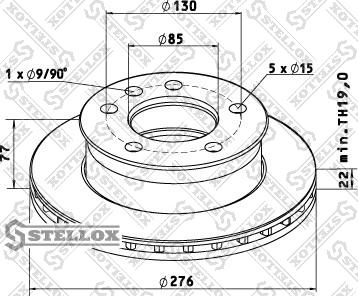 Stellox 85-00730-SX - Brake Disc autospares.lv