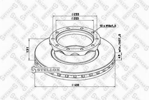 Stellox 85-01266-SX - Brake Disc autospares.lv