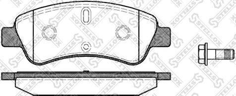 Stellox 851 010B-SX - Brake Pad Set, disc brake autospares.lv