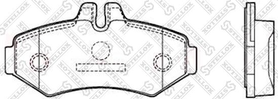 Stellox 85-11406-SX - Brake Pad Set, disc brake autospares.lv