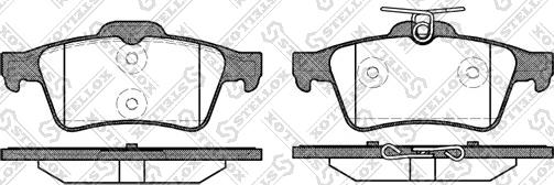 Stellox 853 020-SX - Brake Pad Set, disc brake autospares.lv