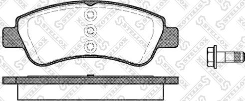 Stellox 852 000B-SX - Brake Pad Set, disc brake autospares.lv