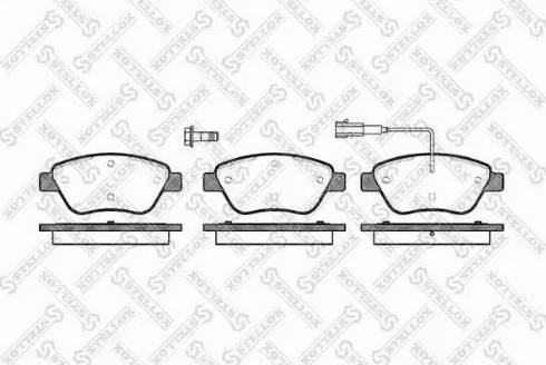 Stellox 869 001L-SX - Brake Pad Set, disc brake autospares.lv