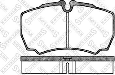 Stellox 860 000L-SX - Brake Pad Set, disc brake autospares.lv