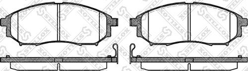 Stellox 863 014-SX - Brake Pad Set, disc brake autospares.lv