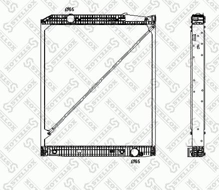 Stellox 81-03305-SX - Radiator, engine cooling autospares.lv