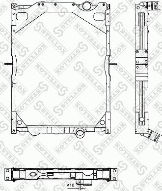 Stellox 81-03311-SX - Radiator, engine cooling autospares.lv