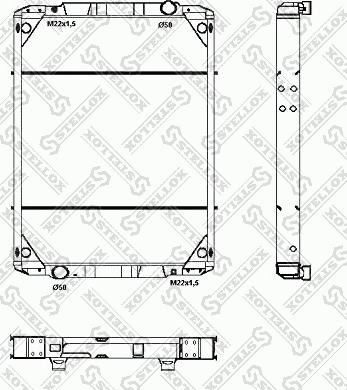 Stellox 81-03324-SX - Radiator, engine cooling autospares.lv