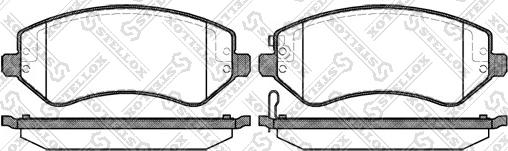 Stellox 818 002B-SX - Brake Pad Set, disc brake autospares.lv