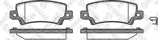 Stellox 885 002B-SX - Brake Pad Set, disc brake autospares.lv