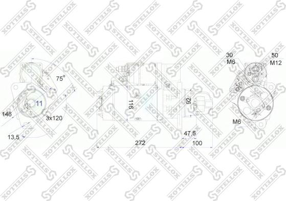 Stellox 88-02030-SX - Starter autospares.lv