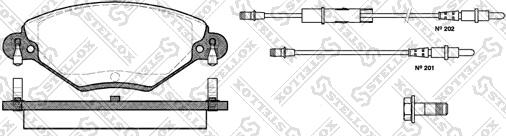 Stellox 839 004B-SX - Brake Pad Set, disc brake autospares.lv