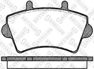 Stellox 830 000-SX - Brake Pad Set, disc brake autospares.lv