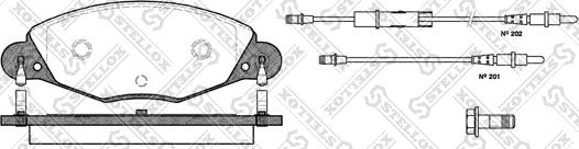 Stellox 838 004B-SX - Brake Pad Set, disc brake autospares.lv