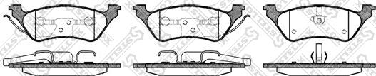 Stellox 822 000B-SX - Brake Pad Set, disc brake autospares.lv