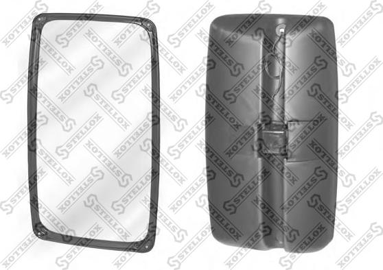 Stellox 87-29058-SX - Outside Mirror, driver cab autospares.lv