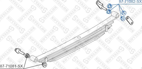 Stellox 87-71082-SX - Bush, leaf spring autospares.lv