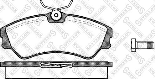 Stellox 394 000-SX - Brake Pad Set, disc brake autospares.lv