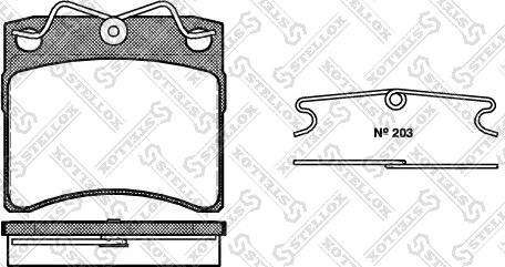 Stellox 396 000B-SX - Brake Pad Set, disc brake autospares.lv