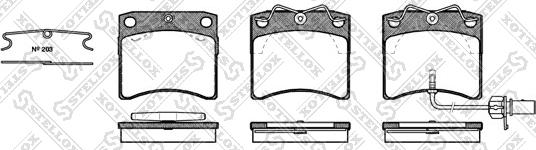 Stellox 396 011-SX - Brake Pad Set, disc brake autospares.lv