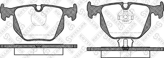 Stellox 392 000B-SX - Brake Pad Set, disc brake autospares.lv