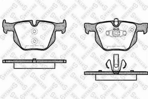 Stellox 392 070L-SX - Brake Pad Set, disc brake autospares.lv