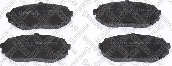 Stellox 349 012B-SX - Brake Pad Set, disc brake autospares.lv