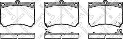 Stellox 344 002B-SX - Brake Pad Set, disc brake autospares.lv