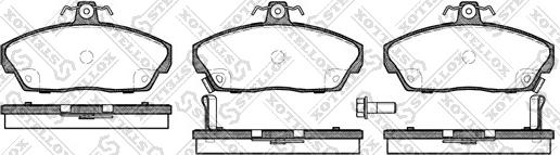 Stellox 348 002B-SX - Brake Pad Set, disc brake autospares.lv