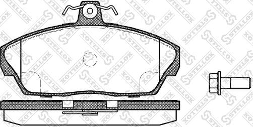 Stellox 348 010-SX - Brake Pad Set, disc brake autospares.lv