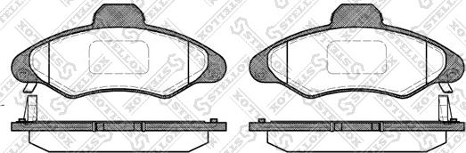 Stellox 342 004B-SX - Brake Pad Set, disc brake autospares.lv