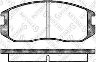 Stellox 368 000-SX - Brake Pad Set, disc brake autospares.lv