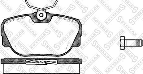 Stellox 307 000-SX - Brake Pad Set, disc brake autospares.lv