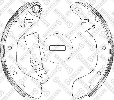 Stellox 318 100-SX - Brake Shoe Set autospares.lv