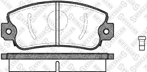 Stellox 383 002-SX - Brake Pad Set, disc brake autospares.lv