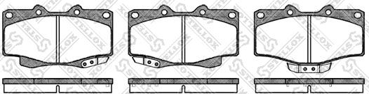 Stellox 326 004-SX - Brake Pad Set, disc brake autospares.lv