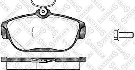 Stellox 379 000-SX - Brake Pad Set, disc brake autospares.lv