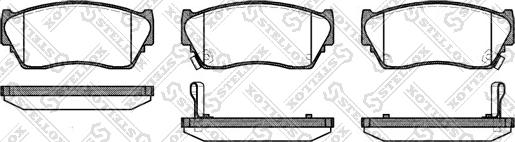 Stellox 375 002-SX - Brake Pad Set, disc brake autospares.lv