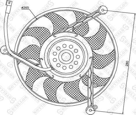 Stellox 29-99008-SX - Fan, radiator autospares.lv