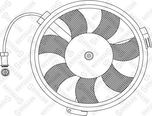 Stellox 29-99013-SX - Fan, radiator autospares.lv