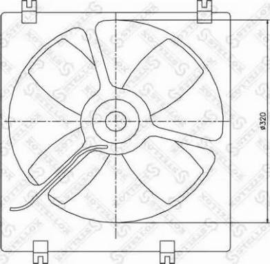 Stellox 29-99132-SX - Fan, radiator autospares.lv