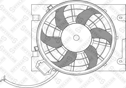 Stellox 29-99265-SX - Fan, radiator autospares.lv