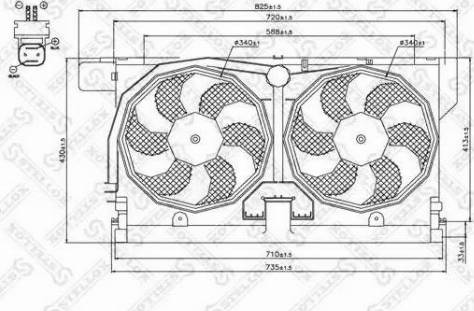 Stellox 29-99279-SX - Fan, radiator autospares.lv