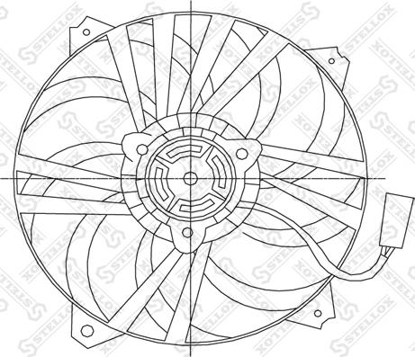 Stellox 29-99278-SX - Fan, radiator autospares.lv