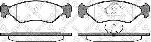 Stellox 296 015-SX - Brake Pad Set, disc brake autospares.lv