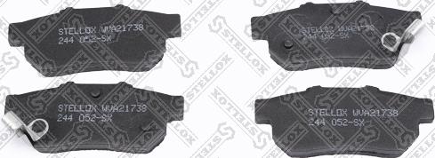 Stellox 244 052-SX - Brake Pad Set, disc brake autospares.lv