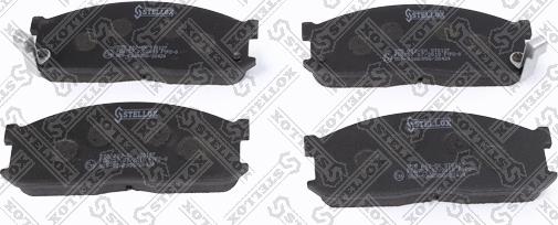 Stellox 255 002-SX - Brake Pad Set, disc brake autospares.lv