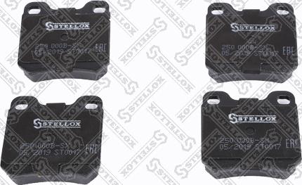 Stellox 250 000B-SX - Brake Pad Set, disc brake autospares.lv